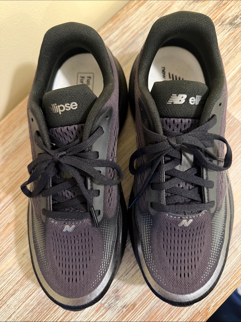 New Balance Ellipse Black and Silver Running Shoes with Fresh Foam